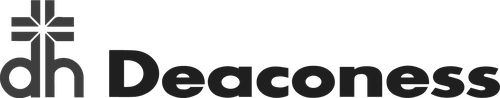 Deaconess black horizontal logo